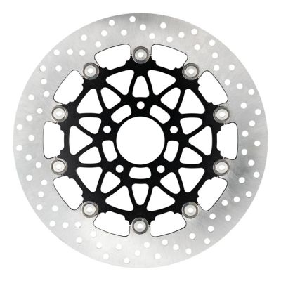 720040 - Accossato, floating brake disc front. Round. Black