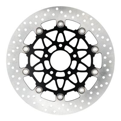 720041 - Accossato, floating brake disc front. Round. Black