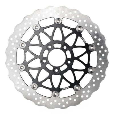 720043 - Accossato, oversized floating brake disc front. Wave. Black