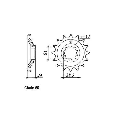 8080108 - JT Front Sprocket 528.17