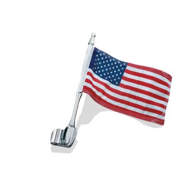 8080118 - Küryakyn Kuryakyn, Antenna flag mount with us flag, chrome