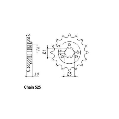 8080205 - JT Front Sprocket 1448.15