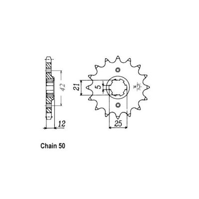8080383 - JT Front Sprocket 571.17