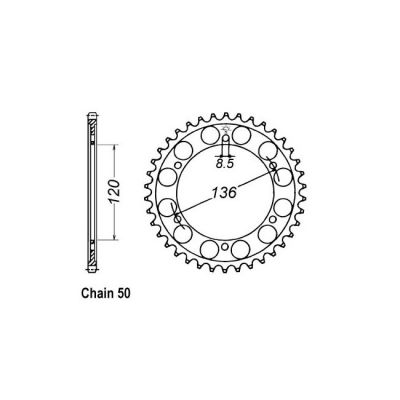 8080561 - JT Rear Sprocket 862.38