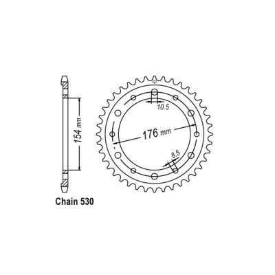 8080610 - JT Rear Sprocket 1340.43
