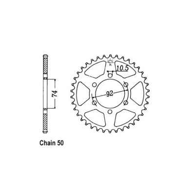 8080701 - JT Rear Sprocket 856.45