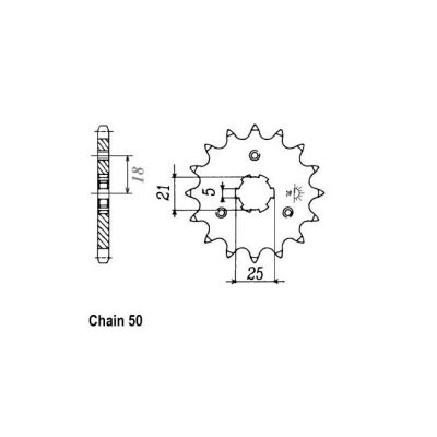 8080736 - JT Front Sprocket 424/567.15