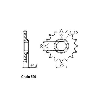 8080841 - JT Front Sprocket 1902.16