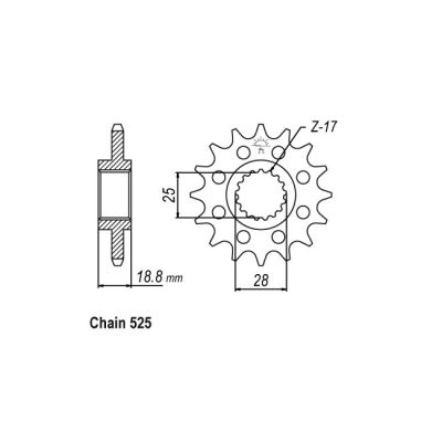 8080886 - JT Front Sprocket 704.16