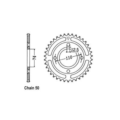 8081164 - JT Rear Sprocket 854.43
