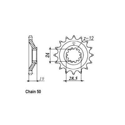 8081185 - JT Front Sprocket 527.17