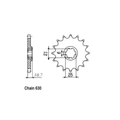 8081223 - JT Front Sprocket 331.15
