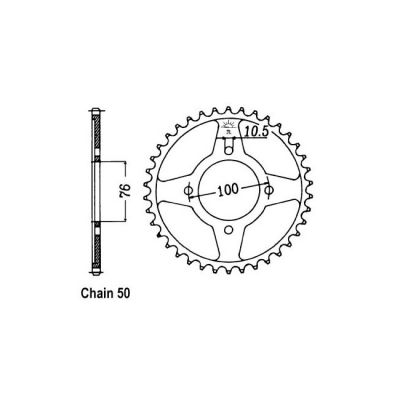 8081293 - JT Rear Sprocket 824.46