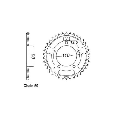 8081332 - JT Rear Sprocket 2010.45