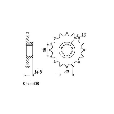 8081333 - JT Front Sprocket 335.15