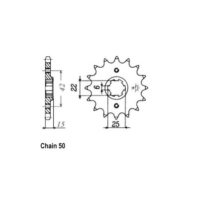 8081337 - JT Front Sprocket 292.16