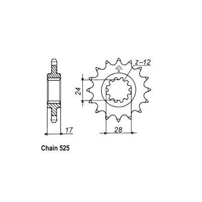 8081346 - JT Front Sprocket 1371.15