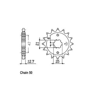 8081384 - JT Front Sprocket 288.18