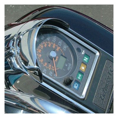 8081472 - National Cycle NC cast speedometer visor chrome