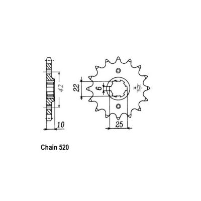 8081504 - JT Front Sprocket 306.15
