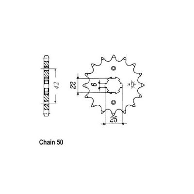 8081522 - JT Front Sprocket 278.15