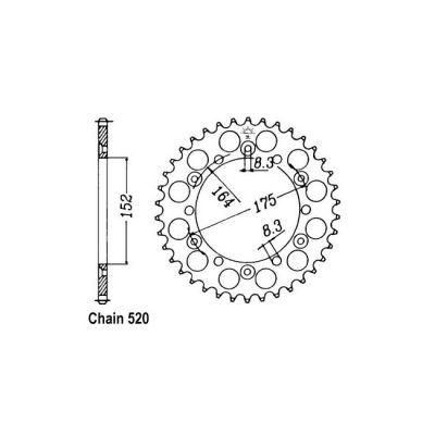 8081663 - JT Rear Sprocket 853.50
