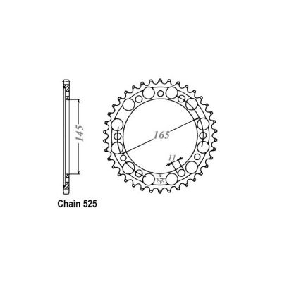 8081714 - JT Rear Sprocket 1311.44