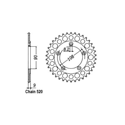 8081827 - JT Rear Sprocket 491.40