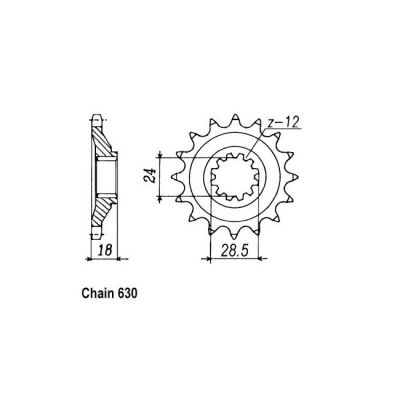 8081837 - JT Front Sprocket 523.15