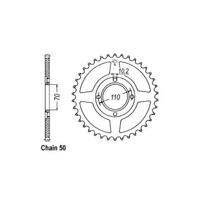 8081855 - JT Rear Sprocket 246.36