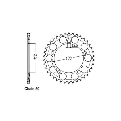 8081910 - JT Rear Sprocket 302.41