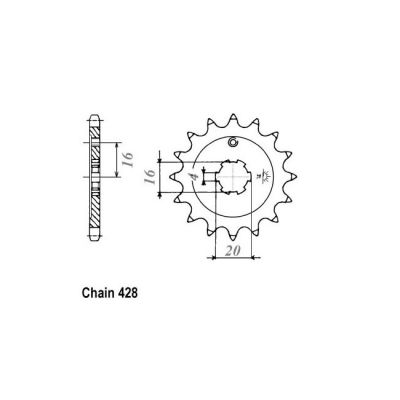 8081978 - JT Front Sprocket 555.14
