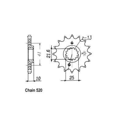 8082026 - JT Front Sprocket 308.15
