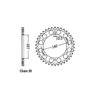 8082035 - JT Rear Sprocket 499.39