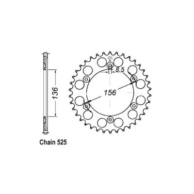 8082083 - JT Rear Sprocket 1791.43