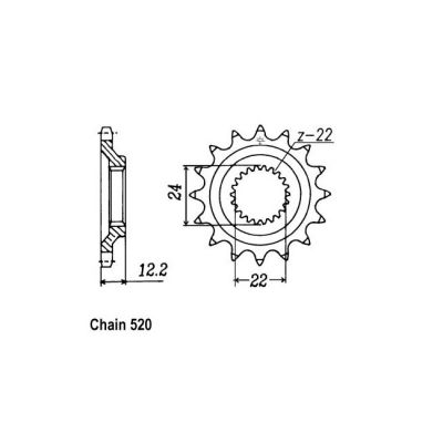 8082513 - JT Front Sprocket 1125.17