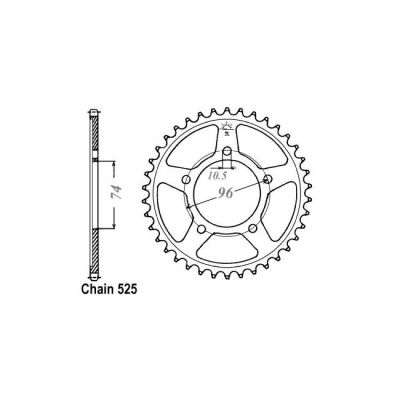 8082569 - JT Rear Sprocket 1313.40