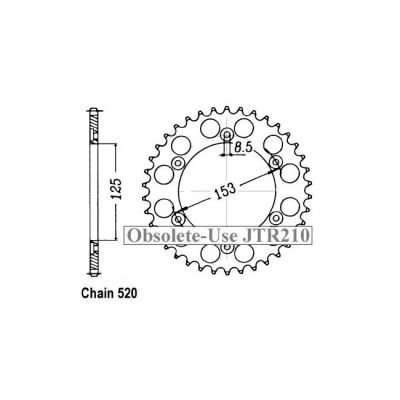 8082668 - JT Rear Sprocket 301.48