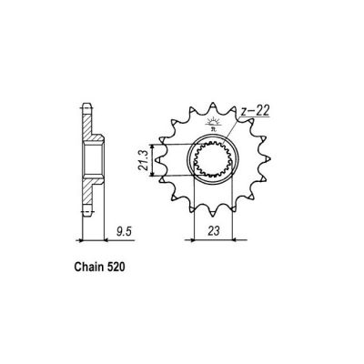 8082696 - JT Front Sprocket 1577.15