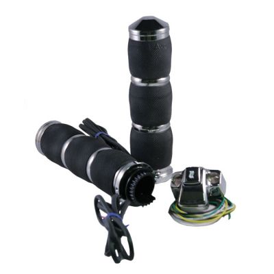 830014 - AVON GRIPS Avon MT Air Cushioned heated grips chrome