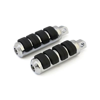 900135 - MCS Comfort foot pegs. Small diameter. Chrome