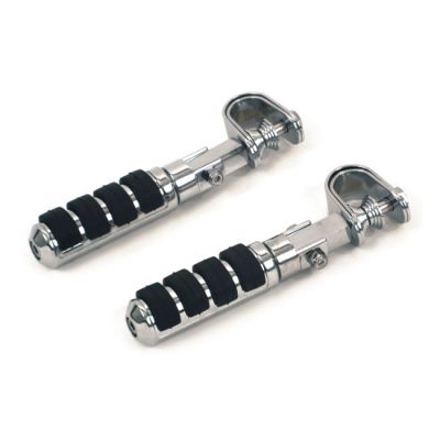 900654 - MCS Comfort foot peg set. clamp-on. Chrome