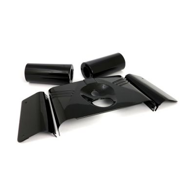 901278 - MCS Fork panel kit 5-piece. Ribbed. Gloss black