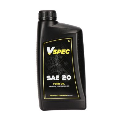 904512 - Vspec, SAE 20W fork oil. 1 liter.