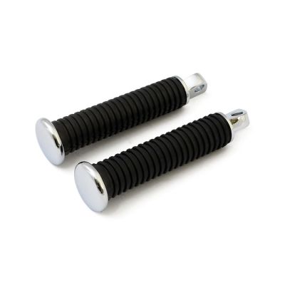 907355 - MCS OEM style foot peg set. Chrome end cap. extended