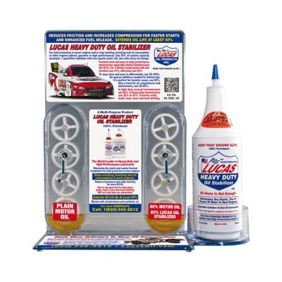 910409 - LUCAS OIL Lucas, Shop Demonstrator for Oil Stabilizer