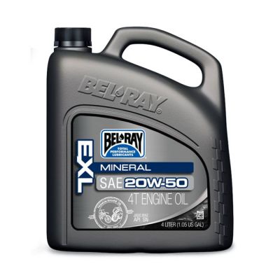 912054 - Bel-Ray EXL mineral 4T engine oil 20W-50. 4L