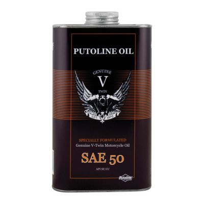 912402 - Putoline, SAE 50 mono grade mineral motor oil. 1 liter