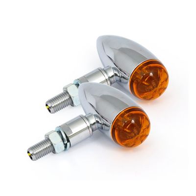 913020 - MCS Micro bullet LED turn signals, chrome