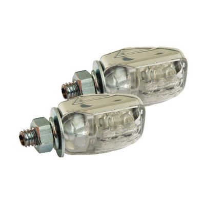 913639 - MCS Picco, mini LED turn signals. Chrome